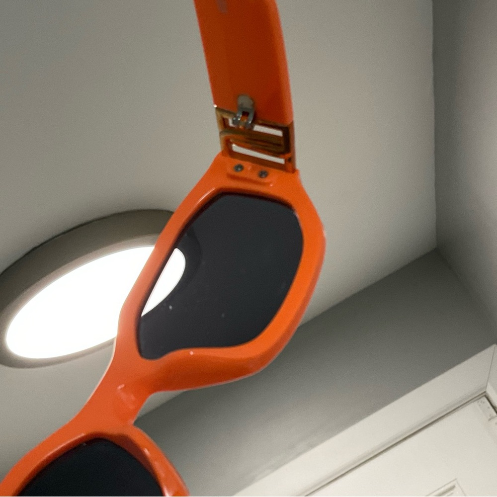 Steve Madden Orange Rectangular Sunglasses - image 6